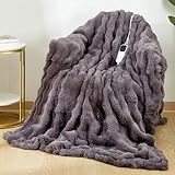 Heizdecke Elektrisch Uplayteck, Heizdecken Bett 200x150cm, 8-Temperatur,...