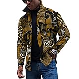 KONG JIMFAN Jacken Herren Stepp Jacken Herren Jeanshemden Herren Ünne...
