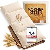 Strauss Home® Körnerkissen groß – Mikrowellengeeignetes Wärmekissen...