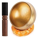 Tibetisches Klangschalen-Set – 100% handgehämmert in Nepal Klangschale...