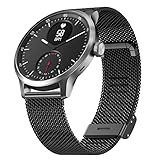 Hiseus Metall Armband Kompatibel mit Withings ScanWatch 42mm, Edelstahl...