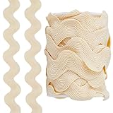 GORGECRAFT 9 m Zackenlitze 2cm Breite Zackenlitze Wellenfransen Zickzack...