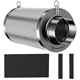 Hon&Guan Aktivkohlefilter 100mm mit Leichtes Carbon 200mm Lang, 38mm Dickes...