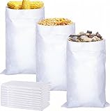 40 x 62 cm Polypropylen Sack 10 Stück Weiße Gewebesäcke, Getreidesack...