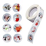 Sporgo 500 Stück Weihnachtssticker Sticker Weihnachten Etiketten...