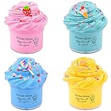 Bretohay Butter Slime Set - 4 Pack Fluffy Butter Slime, DIY Slime Kit for...