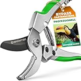 GRÜNTEK Amboss Gartenschere TUKANE 195 mm, Schere mit Metall-Amboss,...