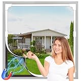 OWYR Fliegengitter Fenster Magnet, DIY 120 x 130 cm Fliegengitter...