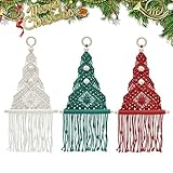 3pcs/set Macrame Kit DIY Weihnachtsbaumhandwerkskits für Erwachsene mit...