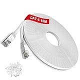 TBMax 30m/10m/15m/20m Lan Kabel Cat6 Flach Netzwerkkabel High Speed 250 MHz...