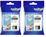 Brother LC421BK LC-421BK Tintenpatrone – Schwarz für DCP-J1050DW,...