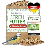 Gardemics Vogelfutter Wildvögel ganzjährig 10 Kg - Mit Mehlwürmern -...