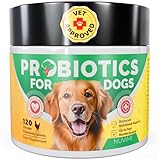 NUVIMI Probiotika für Hunde – 120 Probiotika- und Präbiotika-Tabletten...