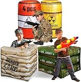 NINOSTAR Paket 4 Combat Battlefield Inflatables, kompatibel mit Nerf,...