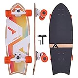 Apollo Surfskate pro Board | midi Longboard für Erwachsende, Kinder mit...