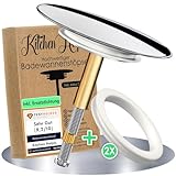 Kitchen Helpis® Edler Badewannenstöpsel universal, ⌀ 72mm Stöpsel,...