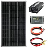 Komplettset 1x140 Watt Solarmodul 600 Watt Wandler Laderegler Photovoltaik...