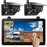 eRapta 2 Magnetische Solar Rückfahrkamera kabellos mit 7'' 1080P...