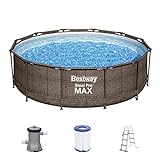 Bestway Steel Pro MAX Frame Pool-Set mit Filterpumpe Ø 366 x 100 cm,...