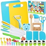 Vautvis 30 Stück Kindermesser, Kinder Küchenmesser Set Zum Schneiden Und...