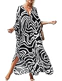 Bsubseach Abiti Kaftan Coprire per costumi da bagno Donne Plus Size Animal...