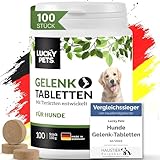 Lucky Pets Gelenktabletten Hund mit Grünlippmuschel, Glucosamin, MSM,...