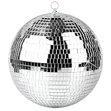Discokugel - 30 cm Spiegel-Discokugel, Große Spiegelkugel Party Deko für...