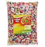 Woogie Chewy Toffee Mix 3kg | Bunte Kaubonbons Großpackung einzeln...