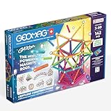 GEOMAG - GLITTER 142 Stück - 100% recyceltes Kunststoff - Magnetisches...