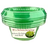 10 Stück XL Schneckenschutzring - natürlicher Schneckenschutz für Salat...