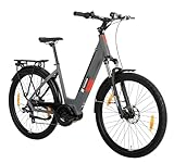 TELEFUNKEN E-Bike Damen 27,5 Zoll, Elektrofahrrad Mittelmotor, 7-Gang...