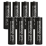 8er Pack Panasonic Eneloop PRO XX AA/Mignon Akkus 2550 mAh Hochleistungs...