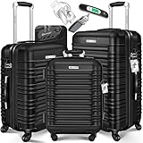 KESSER® 3tlg. Hartschalenkofferset Hartschalenkoffer Reisekoffer Set...