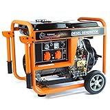 Stromerzeuger KW5500 1-Phasig 5000Watt Diesel Generator Notstromaggregat...