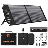 Mesuvida 100W Solar Ladegerät Faltbar mit 5 Anschlüssen, 24V MC4 höhere...
