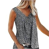 Floral Gedruckt Blumen Tanktops Träger Tops für Damen T-Shirt Damen...