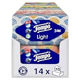 Tempo Light Box Taschentücher - Megapack - 14 Boxen, 70 Tücher pro Box -...