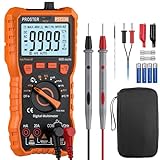 Proster Digital Multimeter 6000 Counts TRMS Auto Bereich NCV Detektor DC AC...