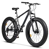 4.0' Fette Reifen Mountainbike, 26 Zoll Fatbike Shimano 21 Gang-Schaltung...