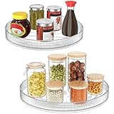 Radikor 2 Stück Drehteller Kühlschrank Organizer: 24 + 27cm, 360° Lazy...