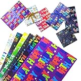 Liiqin 6 Stück 50 cm x 70 cm Geschenkpapier Geburtstag,Geschenkpapier...