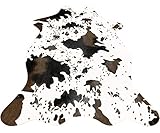IMQOQ Teppich mit Kuh-Druck, Kunstleder, Teppich, Tierdruck, Matte für...