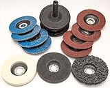 11-Teiliges 125x22,23 mm Fächer- und Polierscheiben-Set....