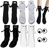 4 Paar Lustige Magnetische Saugnapf 3d Puppe Paar Socken Lustige...