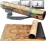 BACKLAXX ® Yogamatte Kork mit Naturkautschuk - FAZ Testsieger 10/2025 -...