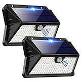 OUILA Solarlampen für Außen, 3 Modi LED Solar mit Bewegungsmelder, 185...