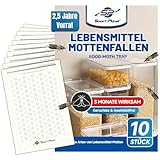 Effektive Lebensmittel-Mottenfalle 2,5 Jahres Vorrat 10er Set...