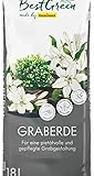 BestGreen Graberde 18 L – torfreduzierte, besonders dunkle Spezialerde...
