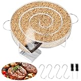 Kaltrauchgenerator, Rund Rauchgenerator, Edelstahl Räucherschnecke mit 4...