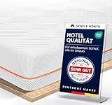 Hochwertiger Topper 90x200cm 7cm hoch - H2/H3 Matratzentopper mit weicher...